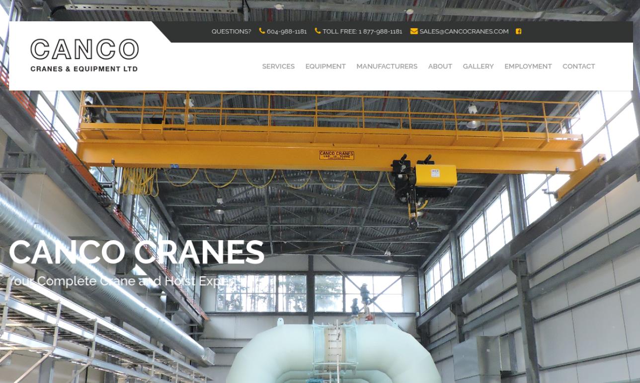Canco Cranes  Your Complete Crane and Hoist Experts